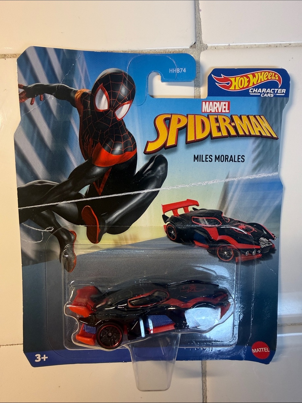Marvel Spider-Man Miles Morales Black & Red Character Car. New in Box